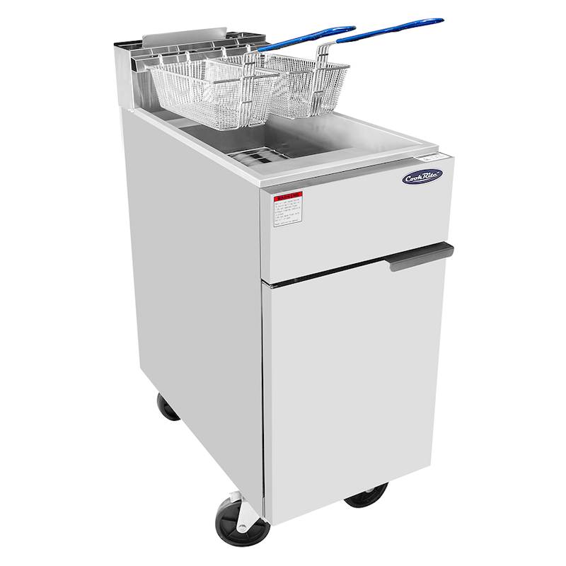 Commercial Gas Deep Fryer - 40 lb - Atosa ATFS-40 Commercial Gas Deep Fryer - 40 lb - Atosa ATFS-40