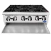 Commercial Gas Hot Plate (6 Burners) - 914mm - Atosa ACHP-36-6