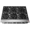 Commercial Gas Hot Plate (6 Burners) - 914mm - Atosa ACHP-36-6