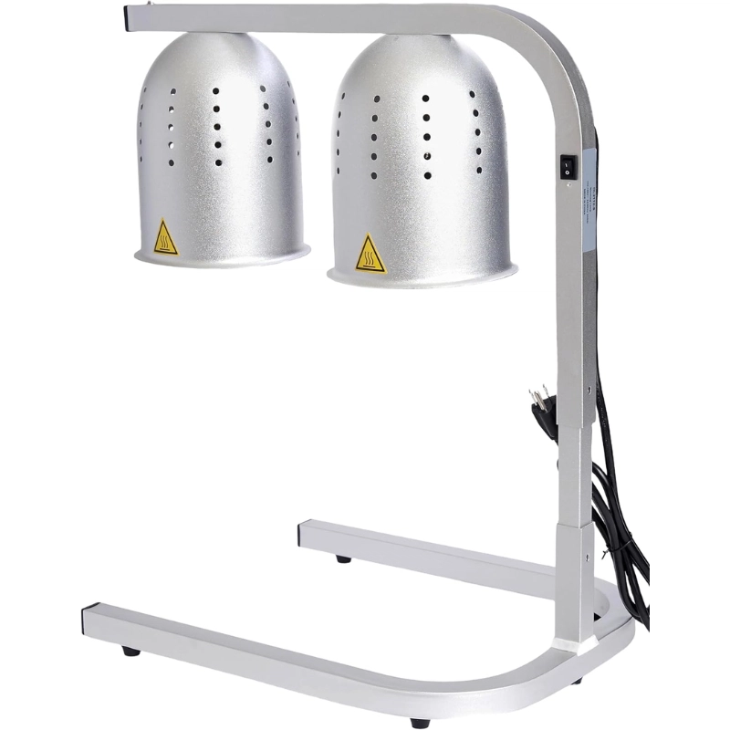 Commercial Freestanding Food Heat Lamp (Silver) - Atosa DL2112-S Commercial Freestanding Food Heat Lamp (Silver) - Atosa DL2112-S
