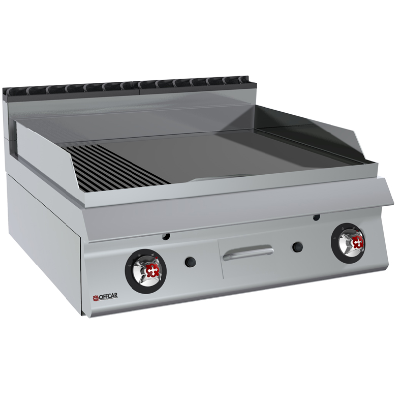 Commercial Gas Griddle (2/3 Smooth, 1/3 Ribbed) - Offcar - 70TFGLR Commercial Gas Griddle (2/3 Smooth, 1/3 Ribbed) - Offcar - 70TFGLR