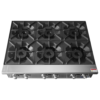 Commercial Countertop Gas Hotplate (6 Burners) - Atosa / CookRite - ACHP-36-6 Commercial Countertop Gas Hotplate (6 Burners) - Atosa / CookRite - ACHP-36-6