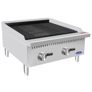 Commercial Countertop Gas Charbroiler with Lava Rock (24") - Atosa - ATCB-24