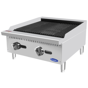 Commercial Countertop Gas Charbroiler with Lava Rock (24") - Atosa - ATCB-24 Commercial Countertop Gas Charbroiler with Lava Rock (24") - Atosa - ATCB-24