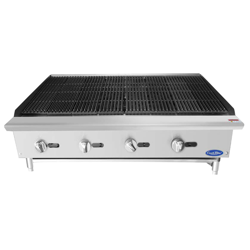 Commercial Countertop Gas Charbroiler with Lava Rock (48") - Atosa - ATCB-48 Commercial Countertop Gas Charbroiler with Lava Rock (48") - Atosa - ATCB-48