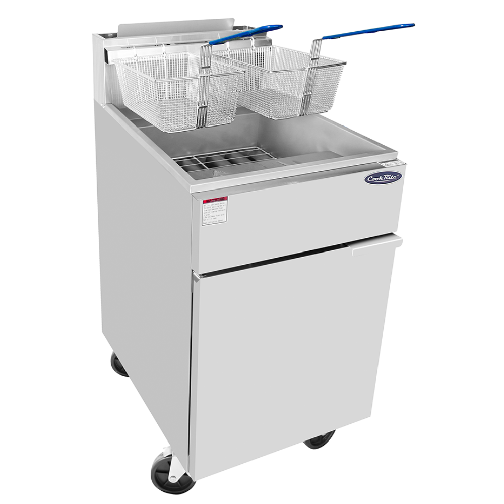Commercial Gas Deep Fryer - 75 lb - Atosa ATFS-75 Commercial Gas Deep Fryer - 75 lb - Atosa ATFS-75