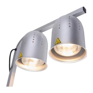Commercial Freestanding Food Heat Lamp (Silver) - Atosa - DL2112-S Commercial Freestanding Food Heat Lamp (Silver) - Atosa - DL2112-S