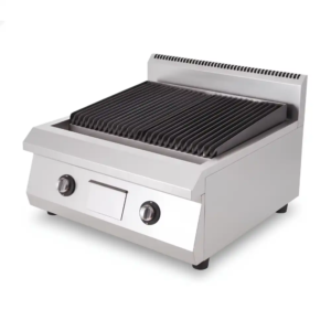 Commercial Gas Lava Rock Grill (Countertop / Ribbed) - SAS - ET-TSRQSKL