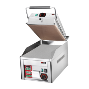 Commercial Electric Clam Griddle with Contact Plate (Chromed) - Red Fox FTHC 30 ED + KD 30 T