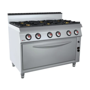 Commercial Gas Range with Maxi Gas Oven (6 Burners) - Offcar - 70CBG16XL