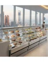 Commercial Refrigerated Cake Display Chiller - Norpe - SAGA-135-M-SS