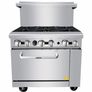 Commercial Gas Range with Oven (6 Burners) - Atosa - ATO-6B