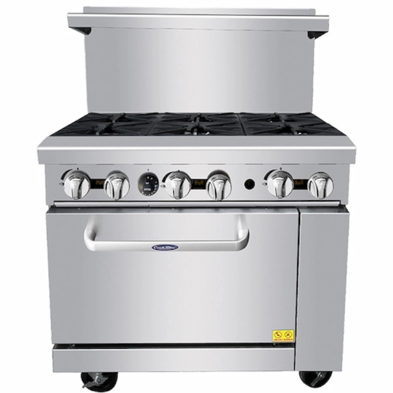 Commercial Gas Range with Oven (6 Burners) - Atosa - ATO-6B Commercial Gas Range with Oven (6 Burners) - Atosa - ATO-6B