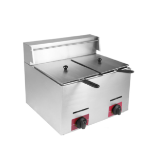 Commercial Countertop Gas Fryer (Twin Tank) - SAS - ET-8XZ Commercial Countertop Gas Fryer (Twin Tank) - SAS - ET-8XZ