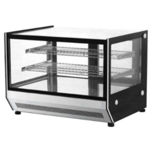 Commercial Squared Glass Refrigerated Countertop Cake Display Unit (900mm) - SAS Kitchens - RY-CS900CZ
