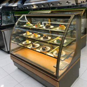 Commercial Cake Display Chiller (135cm) - Norpe - SAGA-135-M-OAK Commercial Cake Display Chiller (135cm) - Norpe - SAGA-135-M-OAK