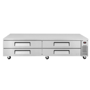 Commercial Super Deluxe Refrigerated Chef Base (96-Inch / 4-Drawer) - Turbo Air - TCBE-96SDR-N