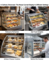 Commercial Cake Display Chiller (90cm) - Norpe - SAGA-90-M-SS Commercial Cake Display Chiller (90cm) - Norpe - SAGA-90-M-SS