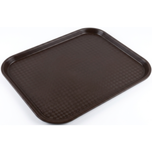 Commercial Non-Slip Fast Food Service Tray, Dark Brown (450x340mm) - SAS Kitchens - ST-15