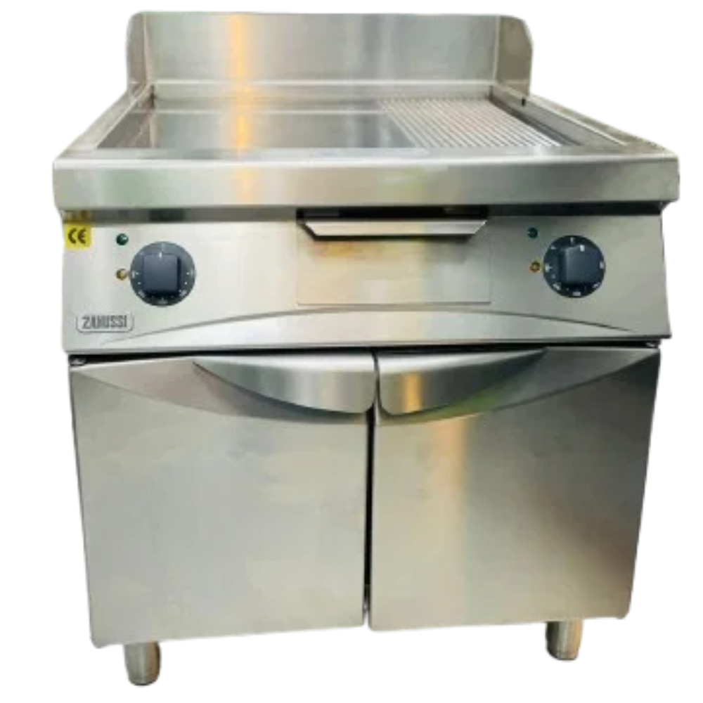 Commercial 800mm Electric Chromed Griddle with Stand - Zanussi KR/E2CR Commercial 800mm Electric Chromed Griddle with Stand - Zanussi KR/E2CR
