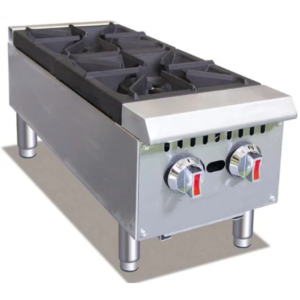 Commercial 2-Burner Gas Stove (Countertop / Inline) - SAS Kitchens OT-RB-2
